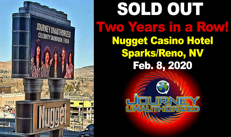 Journey Unauthorized sells out Nugget Casino 2 years in a row